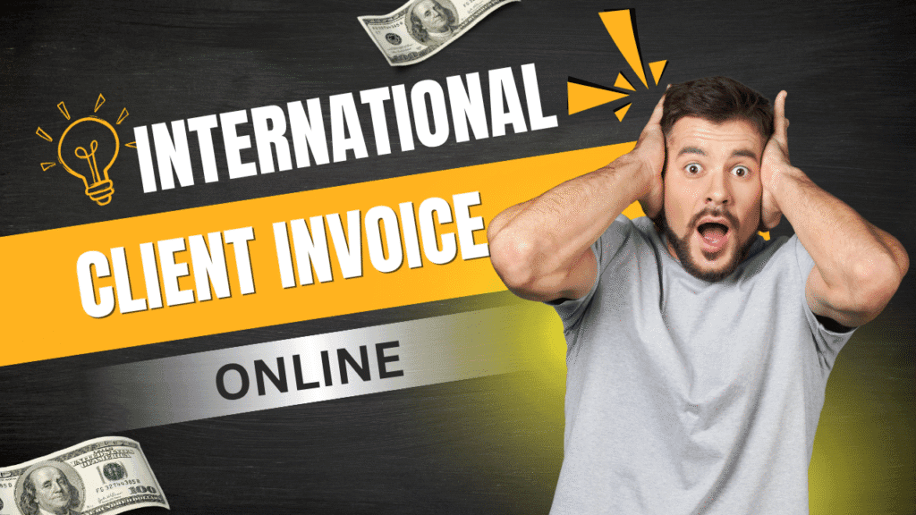 International client invoice template for freelancers and small businesses